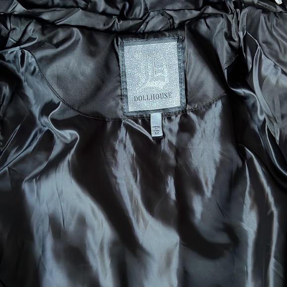 Dollhouse Coat Black Jacket Hoodie New XS - Picture 15 of 16